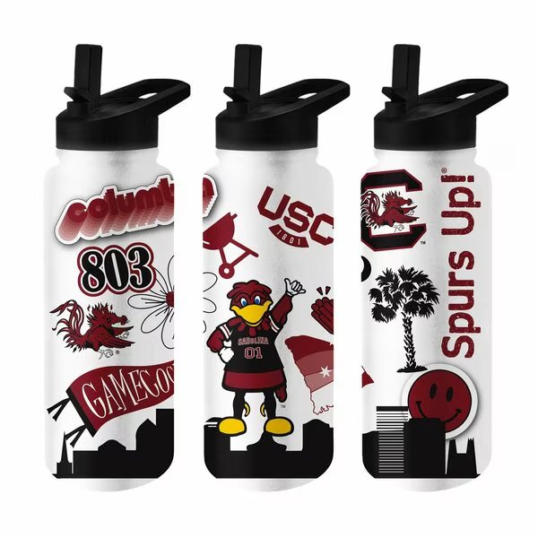 South Carolina 34oz Native Quencher Bottle, Logo Brands, Mfr#: 208-S34QB-63